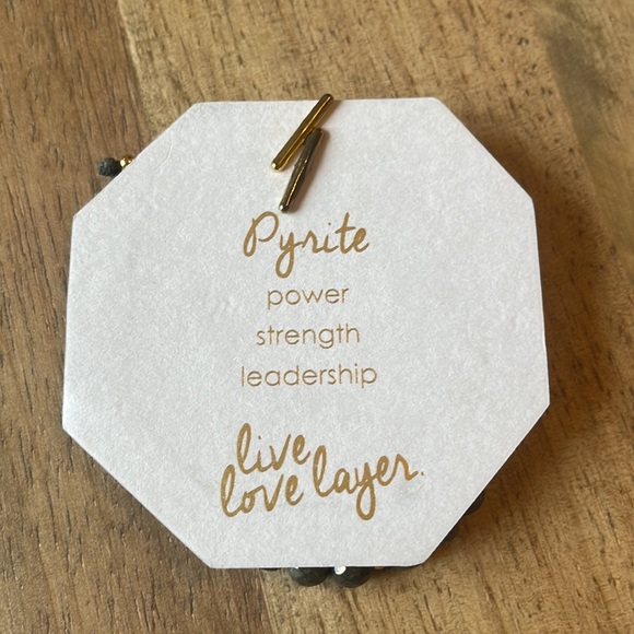 Gorjana Power Gemstone Bracelet | NWT | Pyrite & Gold - Picture 6 of 8